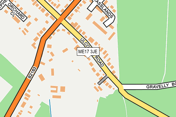 ME17 3JE map - OS OpenMap – Local (Ordnance Survey) ME17 3JE map - OS OpenMap – Local (Ordnance Survey)