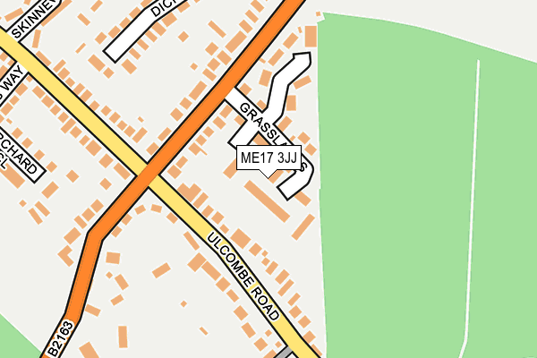 ME17 3JJ map - OS OpenMap – Local (Ordnance Survey) ME17 3JJ map - OS OpenMap – Local (Ordnance Survey)
