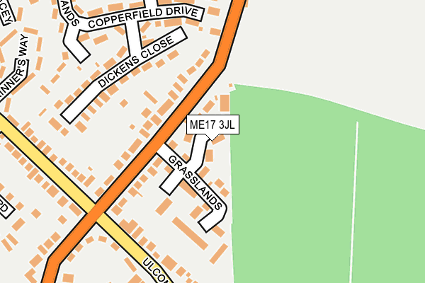 ME17 3JL map - OS OpenMap – Local (Ordnance Survey) ME17 3JL map - OS OpenMap – Local (Ordnance Survey)