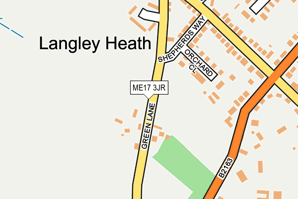 ME17 3JR map - OS OpenMap – Local (Ordnance Survey) ME17 3JR map - OS OpenMap – Local (Ordnance Survey)
