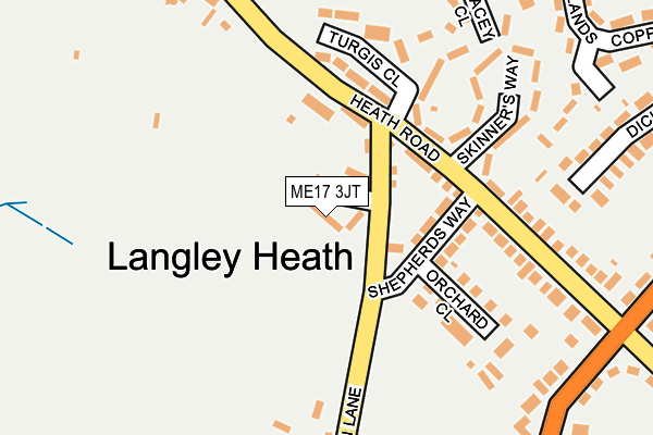 ME17 3JT map - OS OpenMap – Local (Ordnance Survey) ME17 3JT map - OS OpenMap – Local (Ordnance Survey)