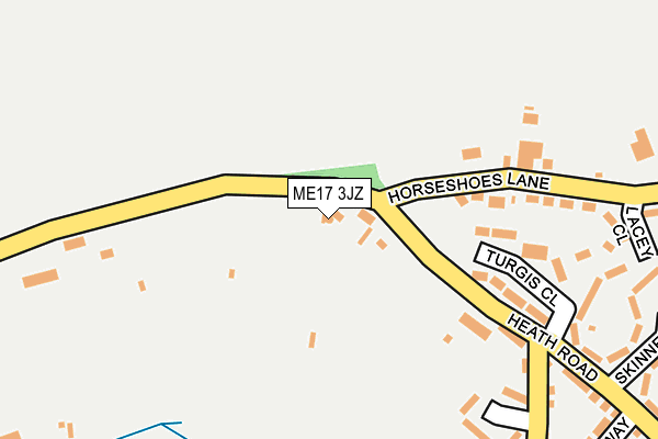 ME17 3JZ map - OS OpenMap – Local (Ordnance Survey) ME17 3JZ map - OS OpenMap – Local (Ordnance Survey)