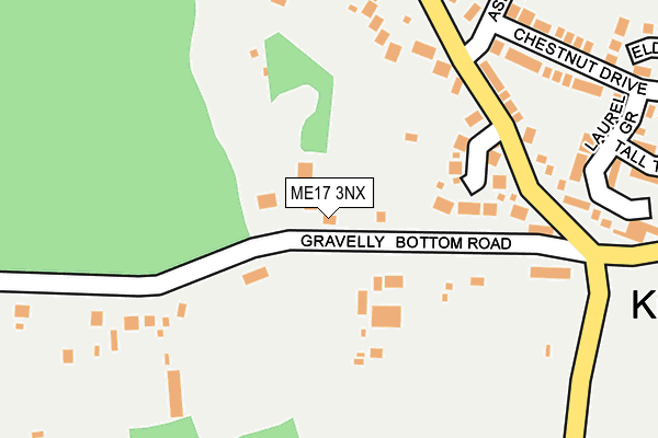 ME17 3NX map - OS OpenMap – Local (Ordnance Survey) ME17 3NX map - OS OpenMap – Local (Ordnance Survey)