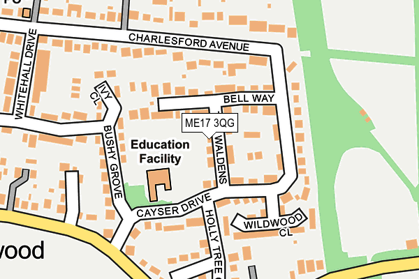 ME17 3QG map - OS OpenMap – Local (Ordnance Survey) ME17 3QG map - OS OpenMap – Local (Ordnance Survey)