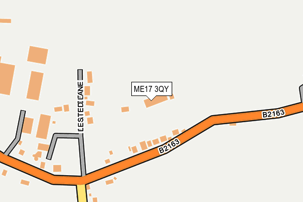 ME17 3QY map - OS OpenMap – Local (Ordnance Survey) ME17 3QY map - OS OpenMap – Local (Ordnance Survey)