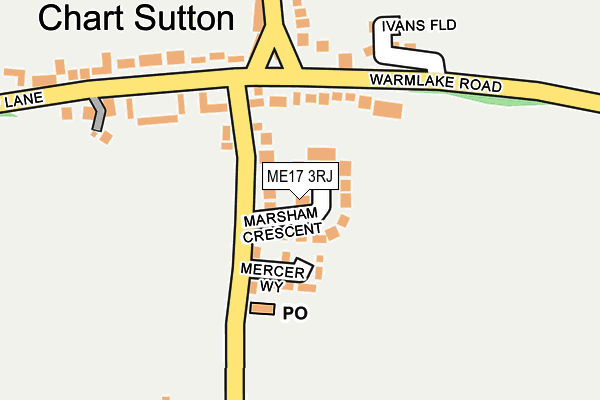 ME17 3RJ map - OS OpenMap – Local (Ordnance Survey) ME17 3RJ map - OS OpenMap – Local (Ordnance Survey)