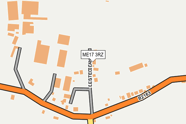 ME17 3RZ map - OS OpenMap – Local (Ordnance Survey) ME17 3RZ map - OS OpenMap – Local (Ordnance Survey)