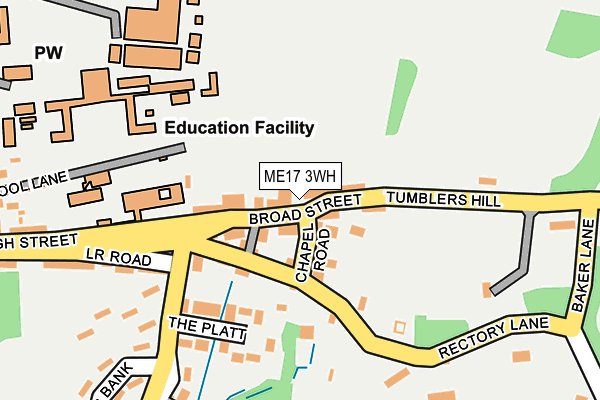 ME17 3WH map - OS OpenMap – Local (Ordnance Survey) ME17 3WH map - OS OpenMap – Local (Ordnance Survey)