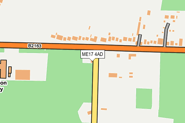 ME17 4AD map - OS OpenMap – Local (Ordnance Survey) ME17 4AD map - OS OpenMap – Local (Ordnance Survey)