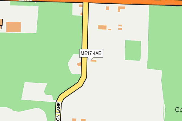 ME17 4AE map - OS OpenMap – Local (Ordnance Survey)