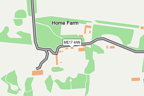ME17 4AN map - OS OpenMap – Local (Ordnance Survey) ME17 4AN map - OS OpenMap – Local (Ordnance Survey)