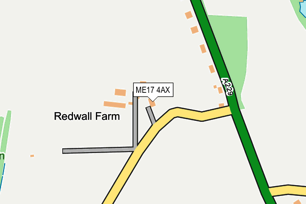 ME17 4AX map - OS OpenMap – Local (Ordnance Survey) ME17 4AX map - OS OpenMap – Local (Ordnance Survey)