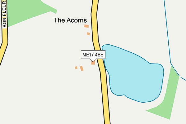 ME17 4BE map - OS OpenMap – Local (Ordnance Survey) ME17 4BE map - OS OpenMap – Local (Ordnance Survey)