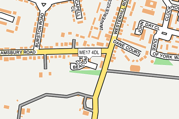 ME17 4DL map - OS OpenMap – Local (Ordnance Survey) ME17 4DL map - OS OpenMap – Local (Ordnance Survey)