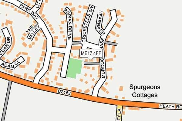 ME17 4FF map - OS OpenMap – Local (Ordnance Survey) ME17 4FF map - OS OpenMap – Local (Ordnance Survey)