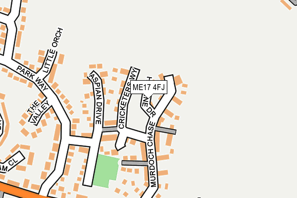 ME17 4FJ map - OS OpenMap – Local (Ordnance Survey) ME17 4FJ map - OS OpenMap – Local (Ordnance Survey)