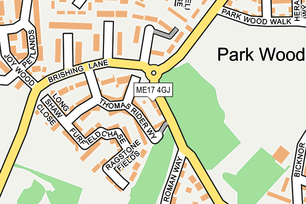 ME17 4GJ map - OS OpenMap – Local (Ordnance Survey) ME17 4GJ map - OS OpenMap – Local (Ordnance Survey)