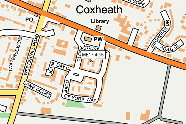 ME17 4GS map - OS OpenMap – Local (Ordnance Survey) ME17 4GS map - OS OpenMap – Local (Ordnance Survey)