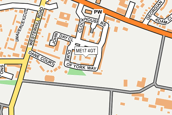 ME17 4GT map - OS OpenMap – Local (Ordnance Survey) ME17 4GT map - OS OpenMap – Local (Ordnance Survey)