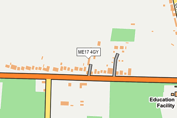 ME17 4GY map - OS OpenMap – Local (Ordnance Survey) ME17 4GY map - OS OpenMap – Local (Ordnance Survey)
