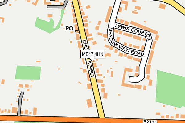 ME17 4HN map - OS OpenMap – Local (Ordnance Survey) ME17 4HN map - OS OpenMap – Local (Ordnance Survey)
