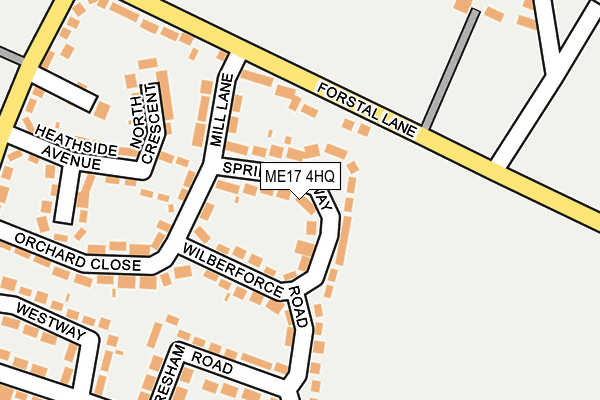 ME17 4HQ map - OS OpenMap – Local (Ordnance Survey) ME17 4HQ map - OS OpenMap – Local (Ordnance Survey)