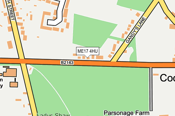 ME17 4HU map - OS OpenMap – Local (Ordnance Survey) ME17 4HU map - OS OpenMap – Local (Ordnance Survey)