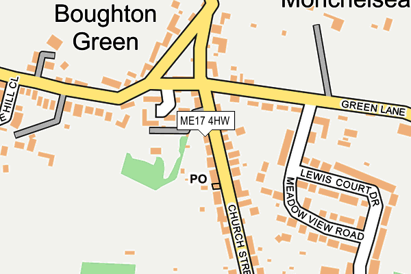ME17 4HW map - OS OpenMap – Local (Ordnance Survey) ME17 4HW map - OS OpenMap – Local (Ordnance Survey)
