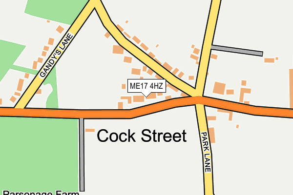 ME17 4HZ map - OS OpenMap – Local (Ordnance Survey) ME17 4HZ map - OS OpenMap – Local (Ordnance Survey)