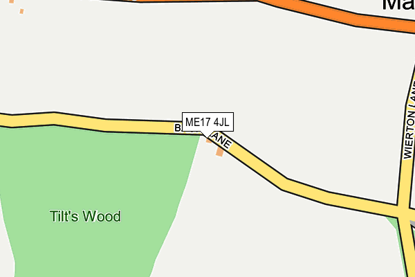 ME17 4JL map - OS OpenMap – Local (Ordnance Survey) ME17 4JL map - OS OpenMap – Local (Ordnance Survey)