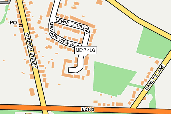 ME17 4LG map - OS OpenMap – Local (Ordnance Survey) ME17 4LG map - OS OpenMap – Local (Ordnance Survey)