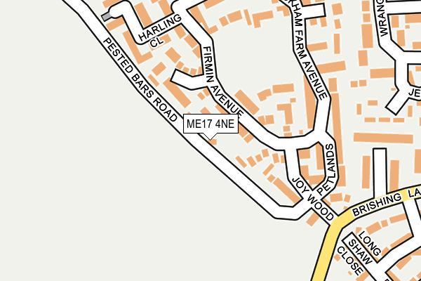 ME17 4NE map - OS OpenMap – Local (Ordnance Survey) ME17 4NE map - OS OpenMap – Local (Ordnance Survey)