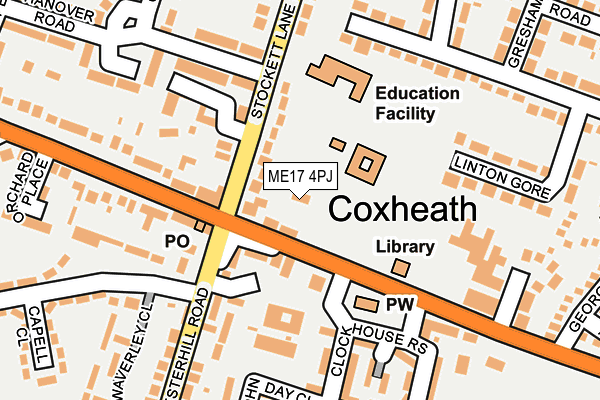 ME17 4PJ map - OS OpenMap – Local (Ordnance Survey) ME17 4PJ map - OS OpenMap – Local (Ordnance Survey)
