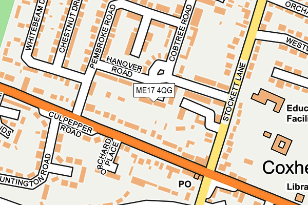 ME17 4QG map - OS OpenMap – Local (Ordnance Survey) ME17 4QG map - OS OpenMap – Local (Ordnance Survey)