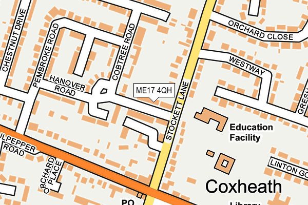 ME17 4QH map - OS OpenMap – Local (Ordnance Survey) ME17 4QH map - OS OpenMap – Local (Ordnance Survey)