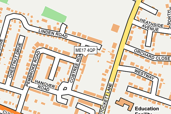 ME17 4QP map - OS OpenMap – Local (Ordnance Survey) ME17 4QP map - OS OpenMap – Local (Ordnance Survey)