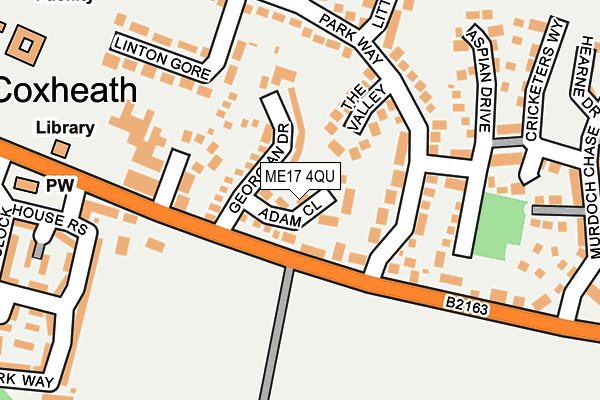 ME17 4QU map - OS OpenMap – Local (Ordnance Survey) ME17 4QU map - OS OpenMap – Local (Ordnance Survey)