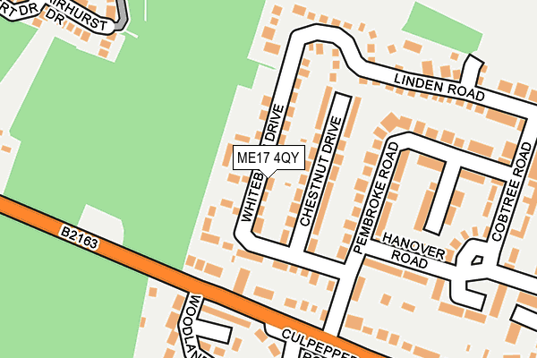 ME17 4QY map - OS OpenMap – Local (Ordnance Survey)