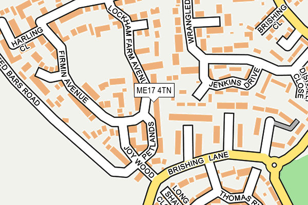 ME17 4TN map - OS OpenMap – Local (Ordnance Survey) ME17 4TN map - OS OpenMap – Local (Ordnance Survey)