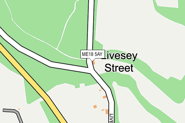 ME18 5AY map - OS OpenMap – Local (Ordnance Survey)