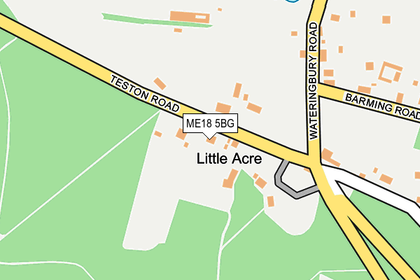 ME18 5BG map - OS OpenMap – Local (Ordnance Survey) ME18 5BG map - OS OpenMap – Local (Ordnance Survey)