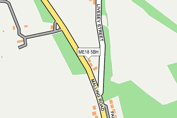 ME18 5BH map - OS OpenMap – Local (Ordnance Survey) ME18 5BH map - OS OpenMap – Local (Ordnance Survey)