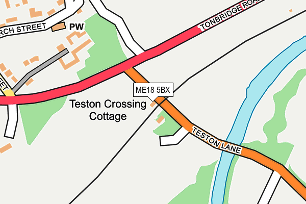 ME18 5BX map - OS OpenMap – Local (Ordnance Survey) ME18 5BX map - OS OpenMap – Local (Ordnance Survey)