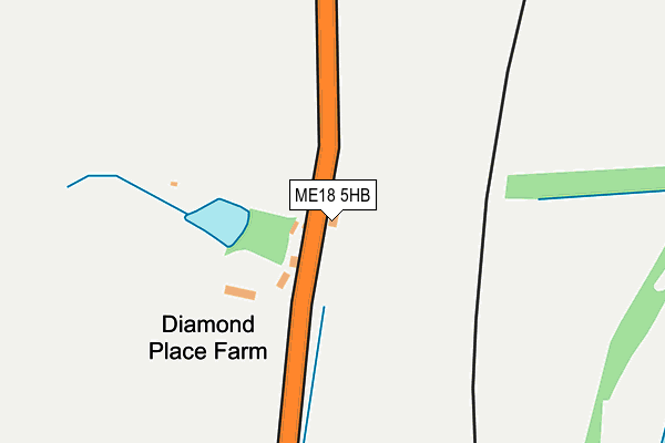 ME18 5HB map - OS OpenMap – Local (Ordnance Survey) ME18 5HB map - OS OpenMap – Local (Ordnance Survey)