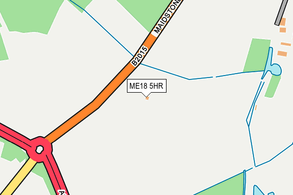ME18 5HR map - OS OpenMap – Local (Ordnance Survey)