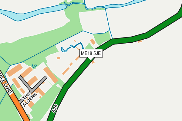 ME18 5JE map - OS OpenMap – Local (Ordnance Survey) ME18 5JE map - OS OpenMap – Local (Ordnance Survey)