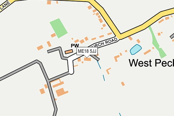 ME18 5JJ map - OS OpenMap – Local (Ordnance Survey) ME18 5JJ map - OS OpenMap – Local (Ordnance Survey)