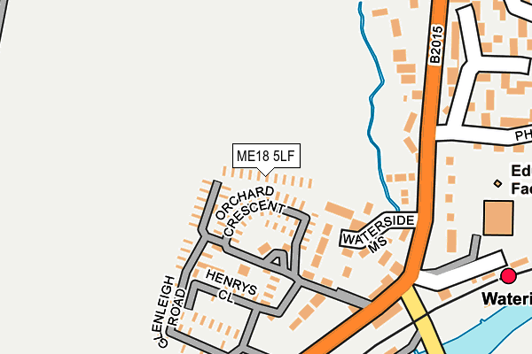 ME18 5LF map - OS OpenMap – Local (Ordnance Survey) ME18 5LF map - OS OpenMap – Local (Ordnance Survey)