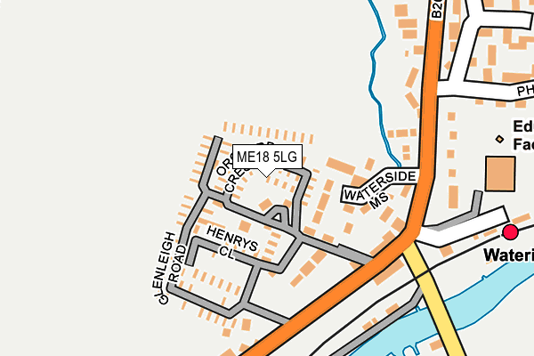 ME18 5LG map - OS OpenMap – Local (Ordnance Survey) ME18 5LG map - OS OpenMap – Local (Ordnance Survey)