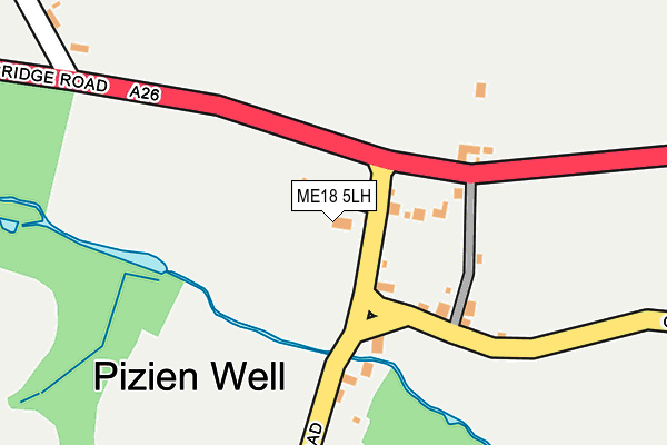 ME18 5LH map - OS OpenMap – Local (Ordnance Survey) ME18 5LH map - OS OpenMap – Local (Ordnance Survey)